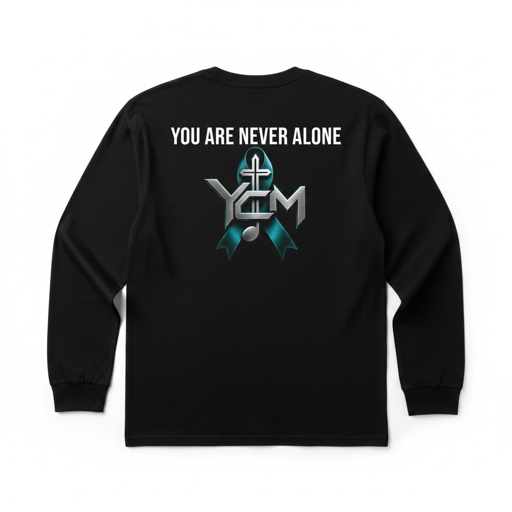 Black Long Sleeve Tee - Back