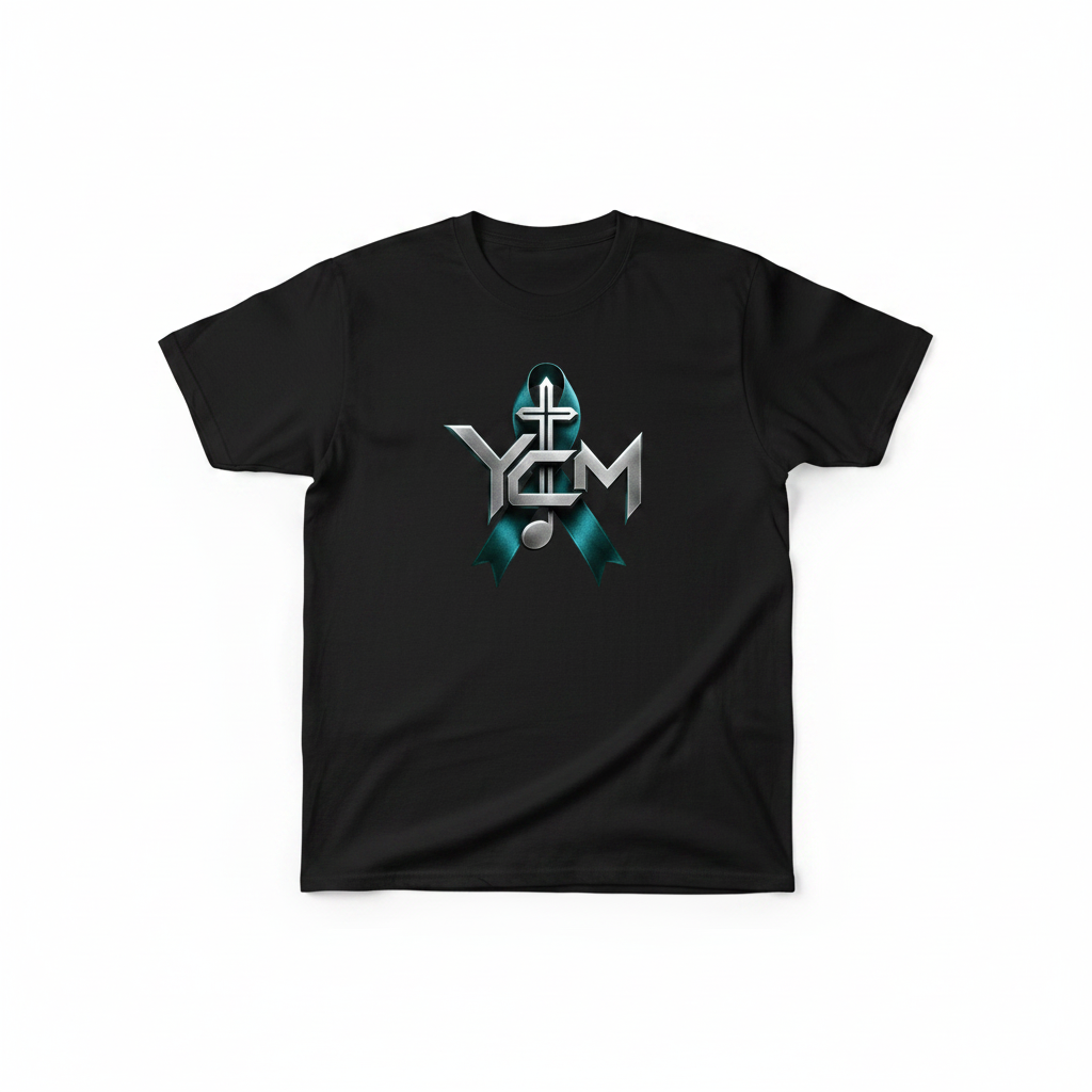 YANA Crew Ministries Black Tee - Front